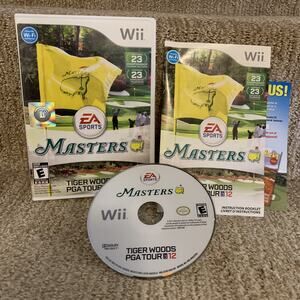 Wii Tiger Woods PGA Tour 12 Video Game The Masters (Nintendo Wii, 2011) Complete